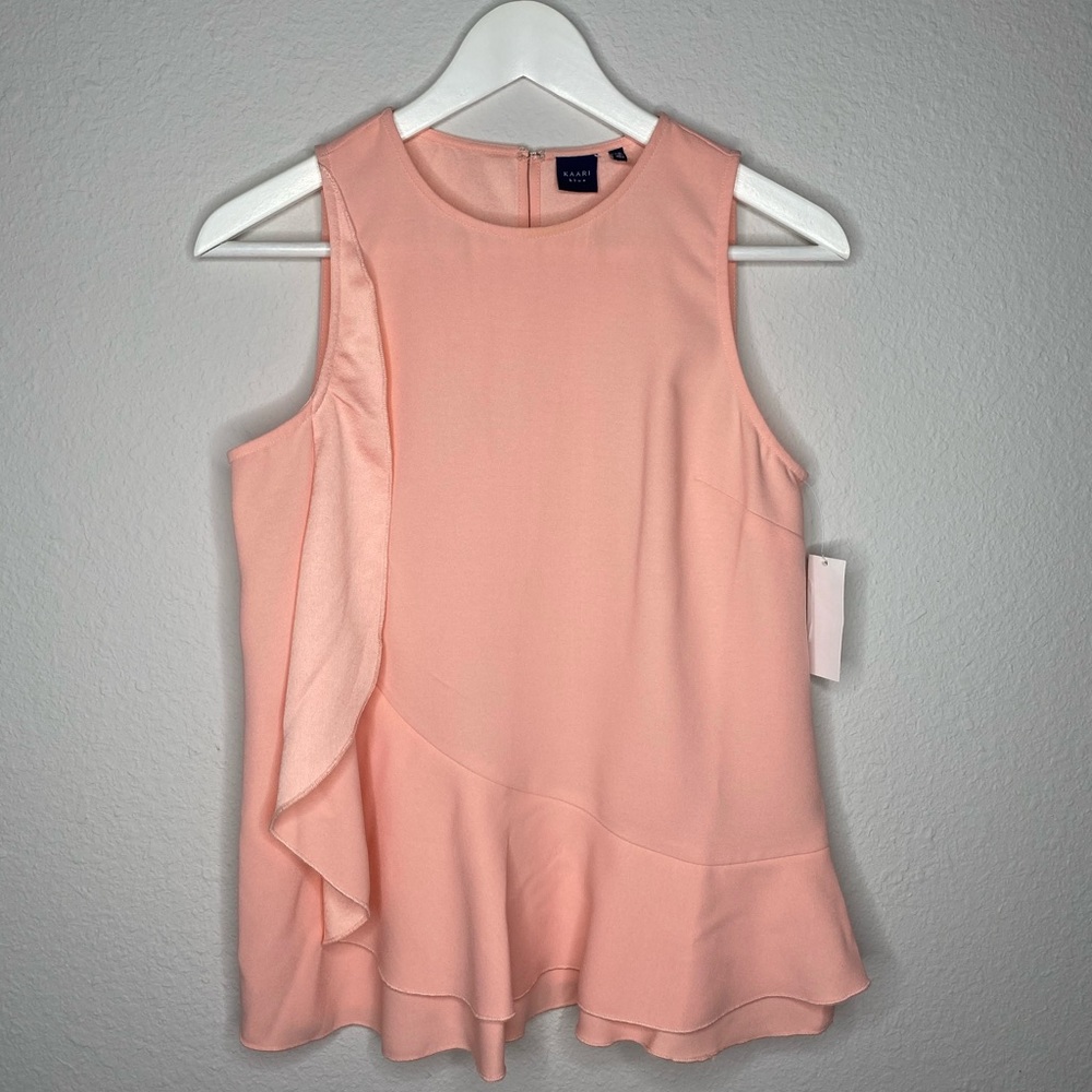 NWT KAARI BLUE pink sleeveless top/blouse